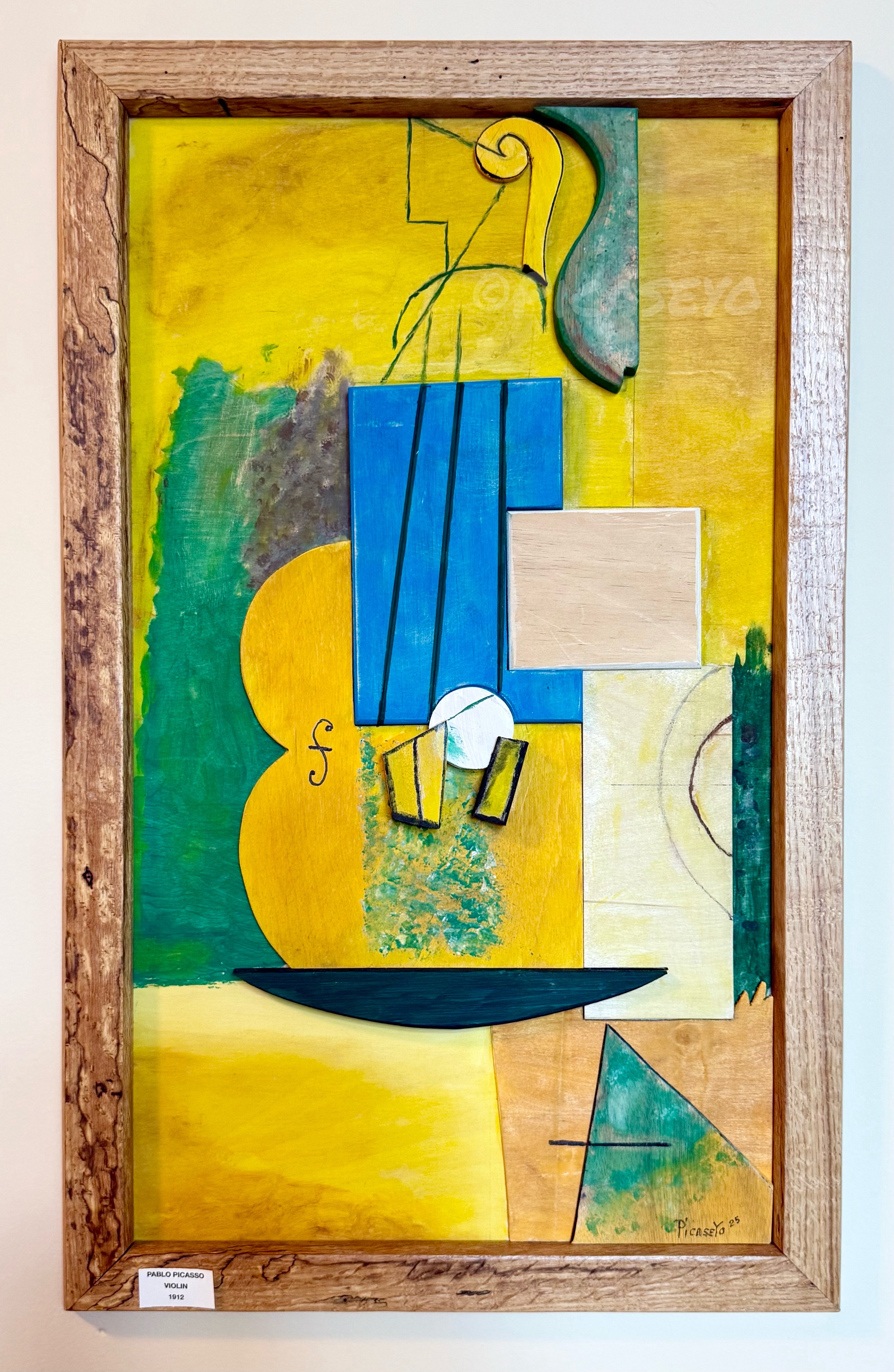 Inpsired by Pablo Picasso “Violin” 1912